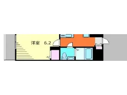 FILLE FLATS 南大塚(1K/1階)の間取り写真