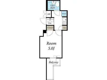 グリーン・ヴィレッジ(1K/1階)の間取り写真