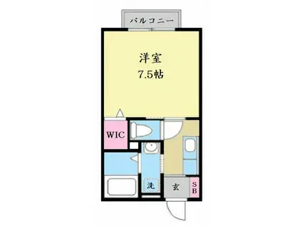 グランシャリオ(1K/2階)の間取り写真