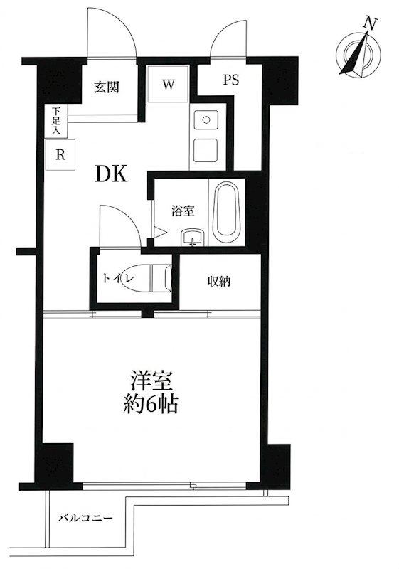 南町コーポビアネーズ(1DK/3階)の間取り写真