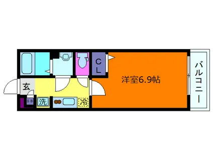 リブリ・フォー ディアリィスト 灘(1K/1階)の間取り写真