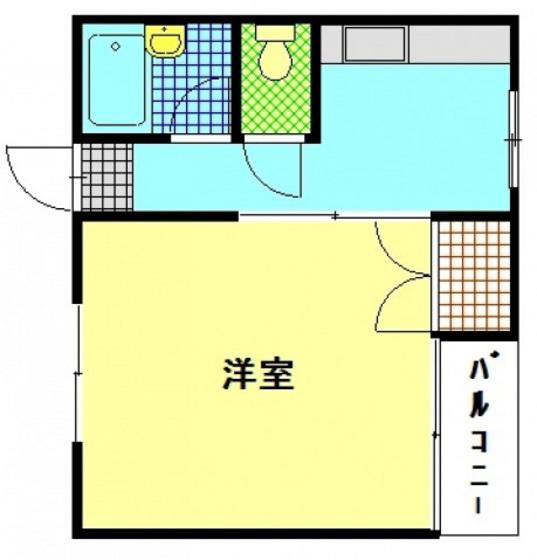 マップコーポレーション(1K/3階)の間取り写真
