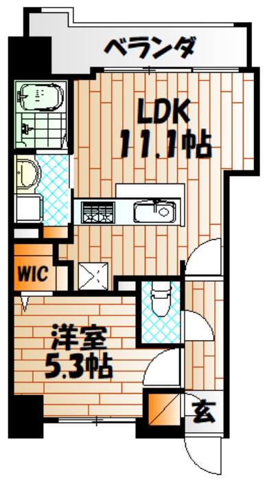 アースコートYS CITY室町(1LDK/6階)の間取り写真