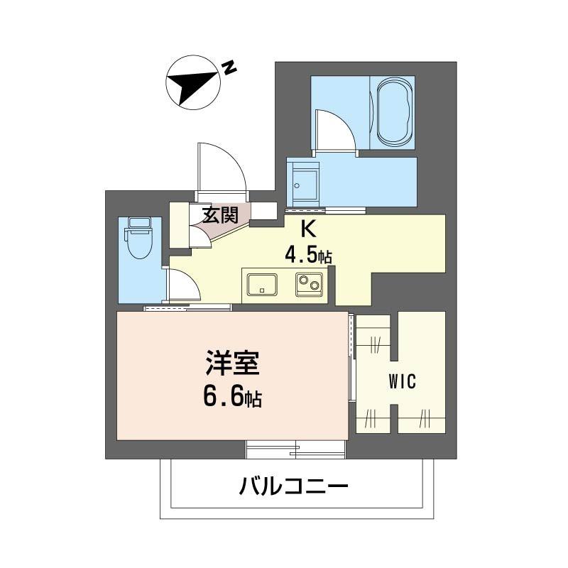 カーサプレミアス(1K/3階)の間取り写真