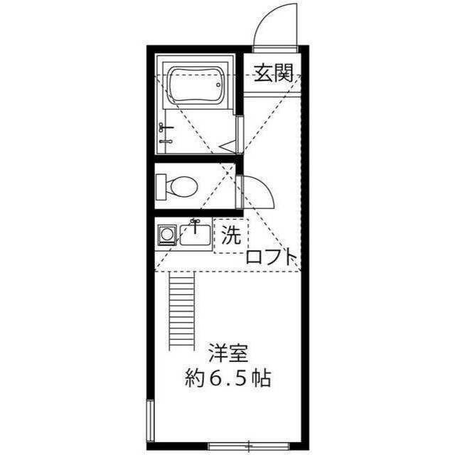 プリエール菊名(ワンルーム/2階)の間取り写真
