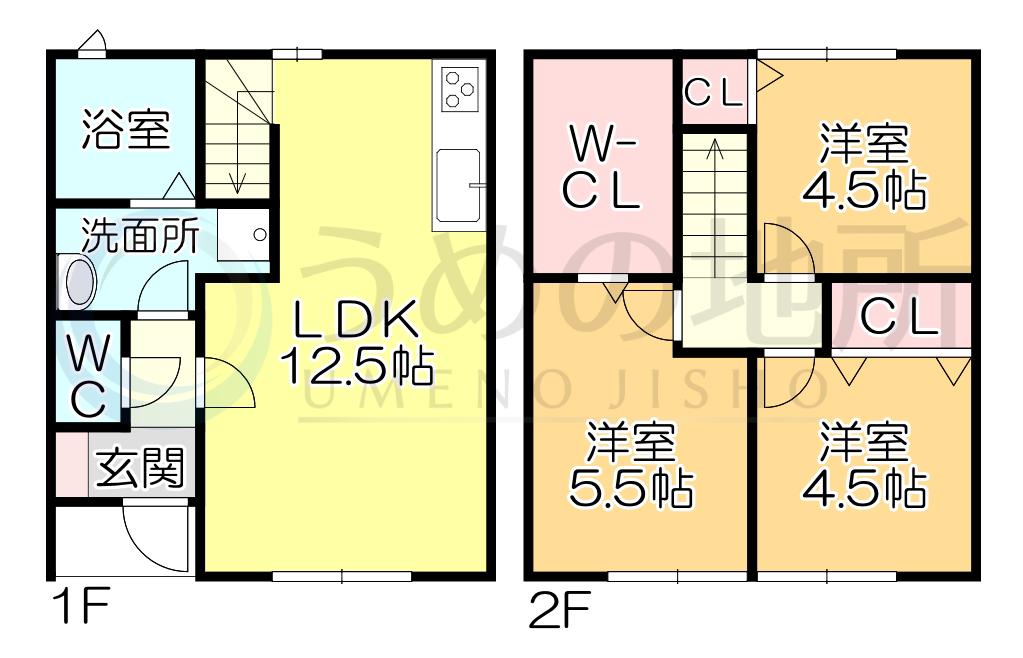 グランメゾンII(3LDK/1階)の間取り写真