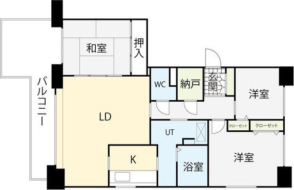 リーベンデール北11(3LDK/1階)の間取り写真