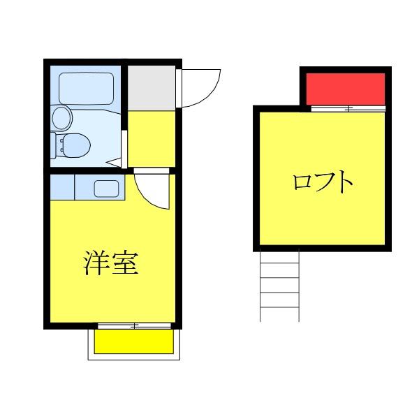 ブライズVII(ワンルーム/2階)の間取り写真