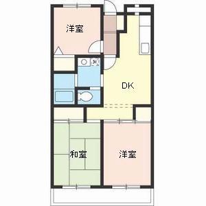 清光ハイツ(3DK/1階)の間取り写真