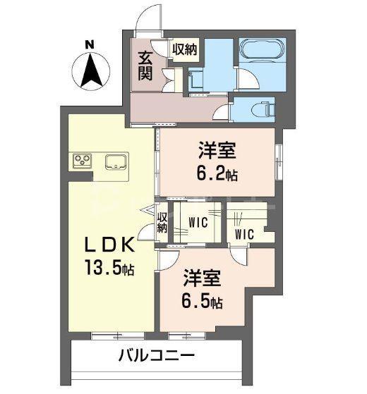 フォレスタ87(2LDK/1階)の間取り写真