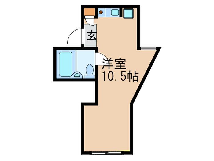 コンフォール覚王山(ワンルーム/3階)の間取り写真