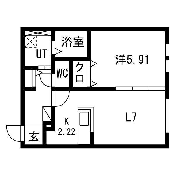 KS KOWA N20(1LDK/4階)の間取り写真