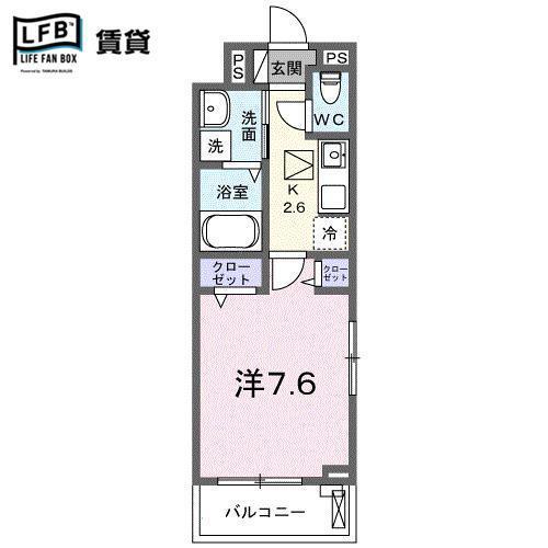 BOSCATO M(1K/3階)の間取り写真