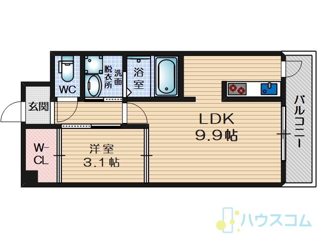 STEP UP COURT(1LDK/3階)の間取り写真