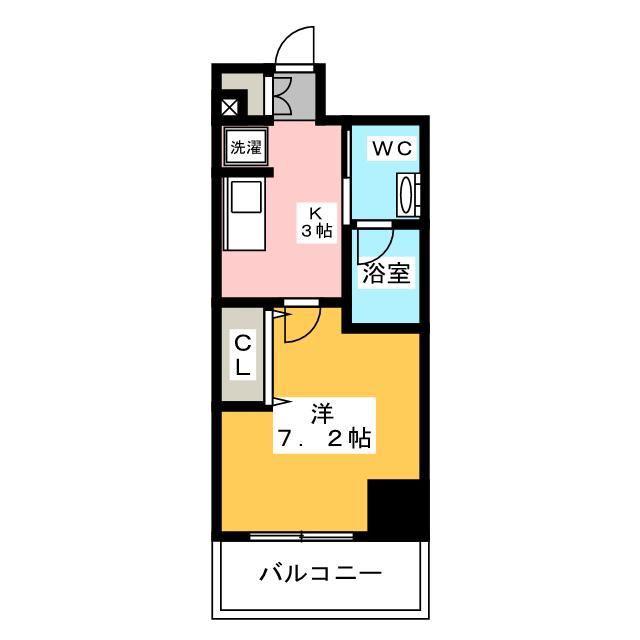 アーバネックス秋葉原イースト(1K/4階)の間取り写真