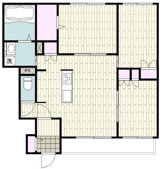 MAISON DE SOLEIL(3LDK/1階)の間取り写真