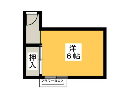 レガーロ江戸川橋(ワンルーム/2階)の間取り写真