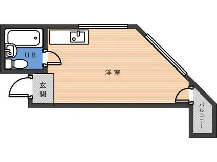 ウィンライフ中野(ワンルーム/4階)の間取り写真