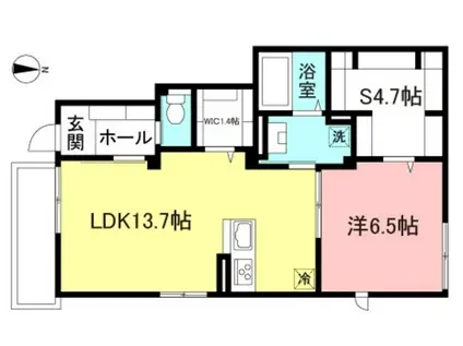 LE RENOM(1SLDK/1階)の間取り写真