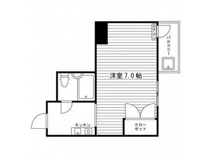 アーリーバード三条(1K/2階)の間取り写真