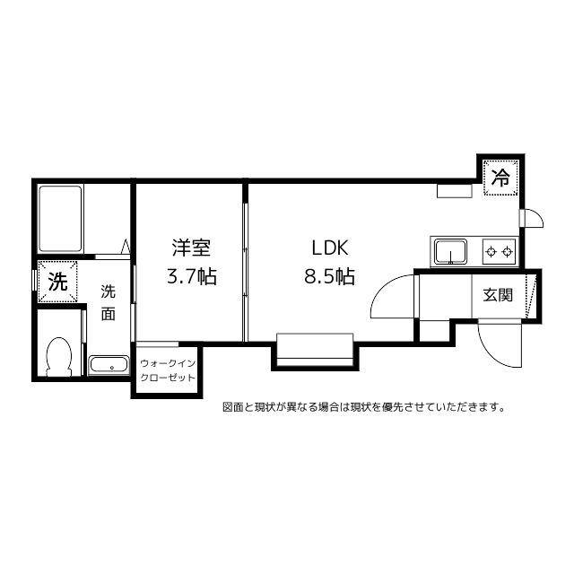 STORY 841(1LDK/1階)の間取り写真