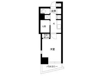 スカイコート中野第2(1K/4階)の間取り写真