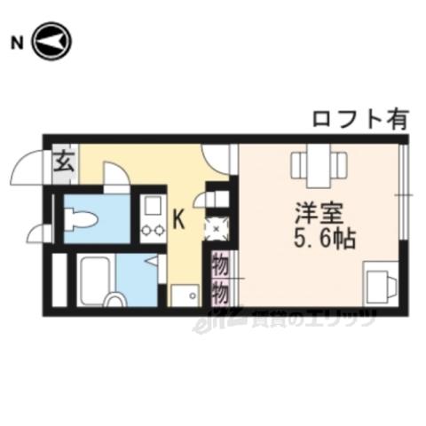 レオパレスKIMIE(1K/1階)の間取り写真