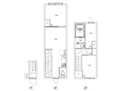 ソルナクレイシア荻窪III(3LDK/1階)の間取り写真