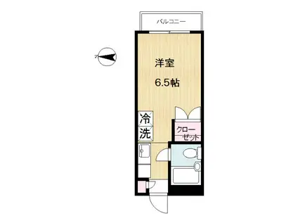 メゾンハヤマ(ワンルーム/3階)の間取り写真