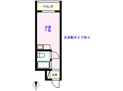 朝日プラザ金沢カレッジスクエアII(ワンルーム/2階)の間取り写真