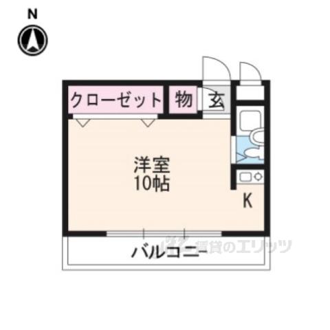 AZビル(ワンルーム/2階)の間取り写真