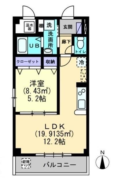 イクエーションスペース(1LDK/3階)の間取り写真