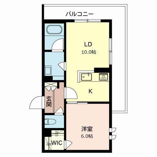 SHAMAISONT・K(1LDK/3階)の間取り写真