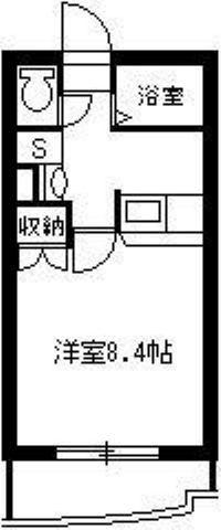 エターナルN(1K/1階)の間取り写真