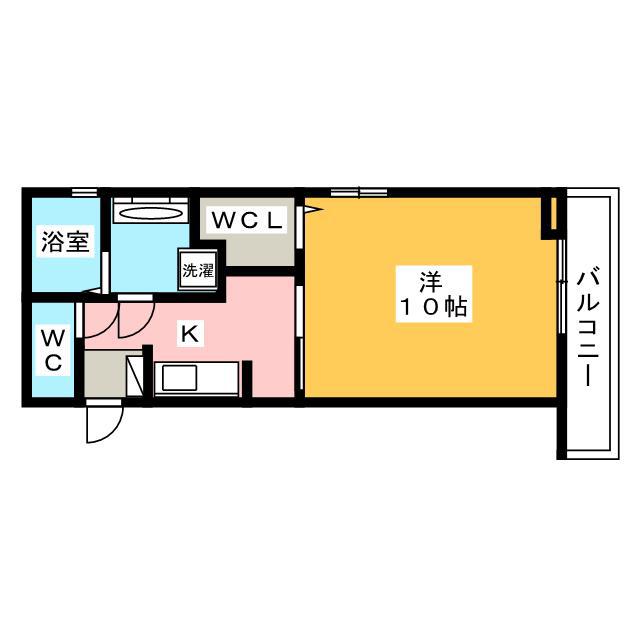 アンファン ナッツ(1K/1階)の間取り写真