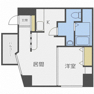 SーFORT北円山(1LDK/7階)の間取り写真