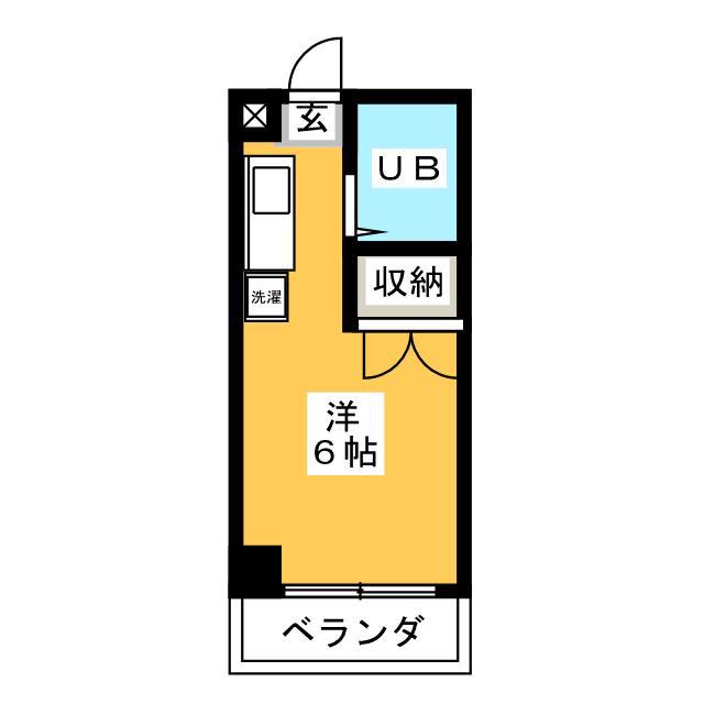 スズキマンション(ワンルーム/1階)の間取り写真