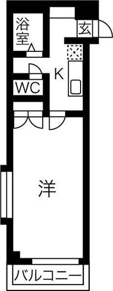 O-PALETTE(1K/4階)の間取り写真