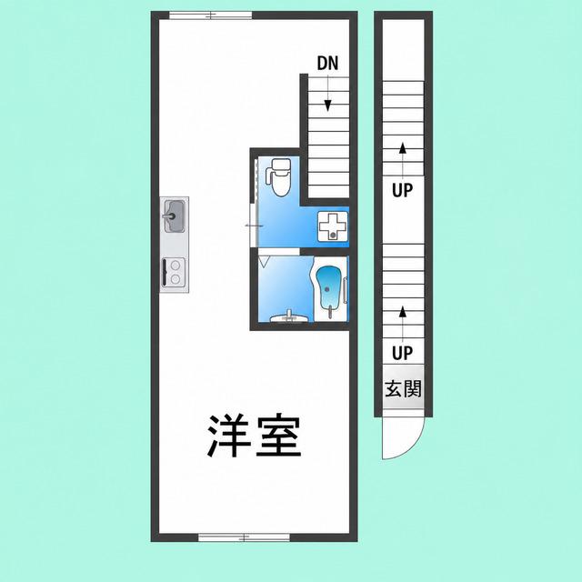 BR MAISON堺石津(ワンルーム/3階)の間取り写真