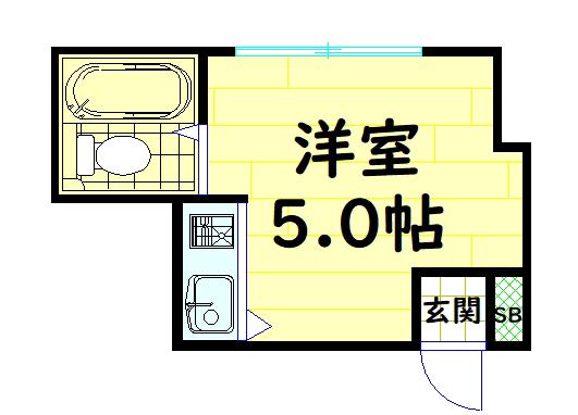 ダイドーメゾン本町(ワンルーム/3階)の間取り写真