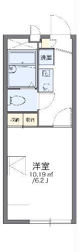 レオパレスフィットニア川口(1K/2階)の間取り写真