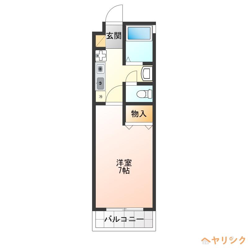 プリマベーラ(1K/2階)の間取り写真