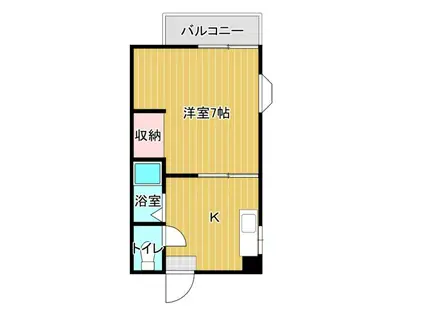 レジデンスヨシムラ(1K/3階)の間取り写真