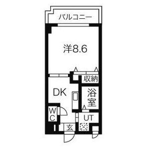 グランドール萩山(1K/2階)の間取り写真
