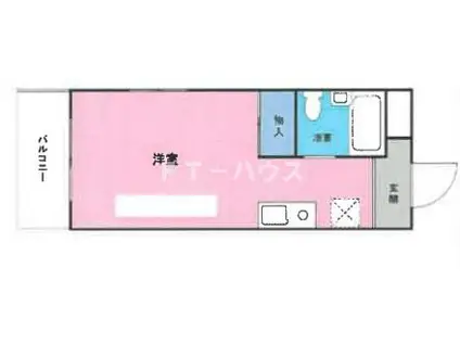 メゾンソレイユ(ワンルーム/3階)の間取り写真