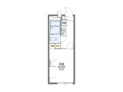 レオパレスペニーハイツII(1K/1階)の間取り写真