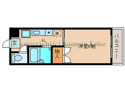 ラ・コンテ西明石(1K/5階)の間取り写真