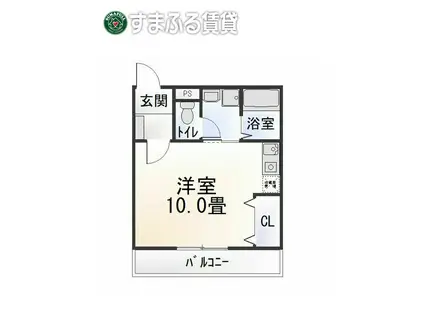 T・プラネット(ワンルーム/2階)の間取り写真