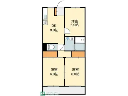 メゾン88(3DK/3階)の間取り写真