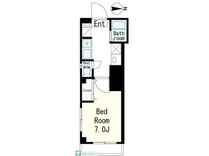 ワコーハイム(1K/5階)の間取り写真